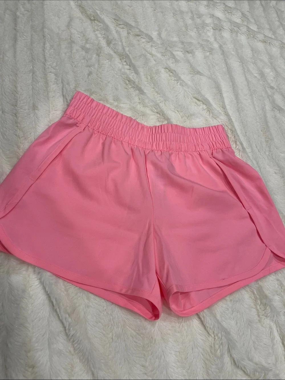 GAP Pink Elastic-Waist Athletic Shorts